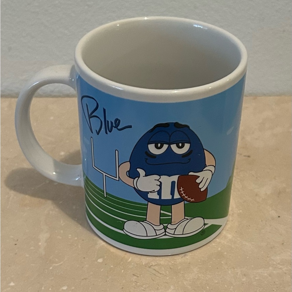 M&M Blue Football/Red Golf Mug